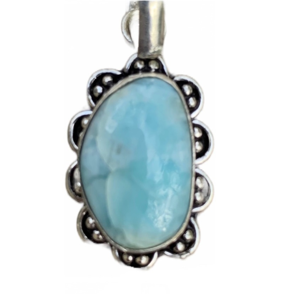 Larimar Pendant. Dominican Republic.